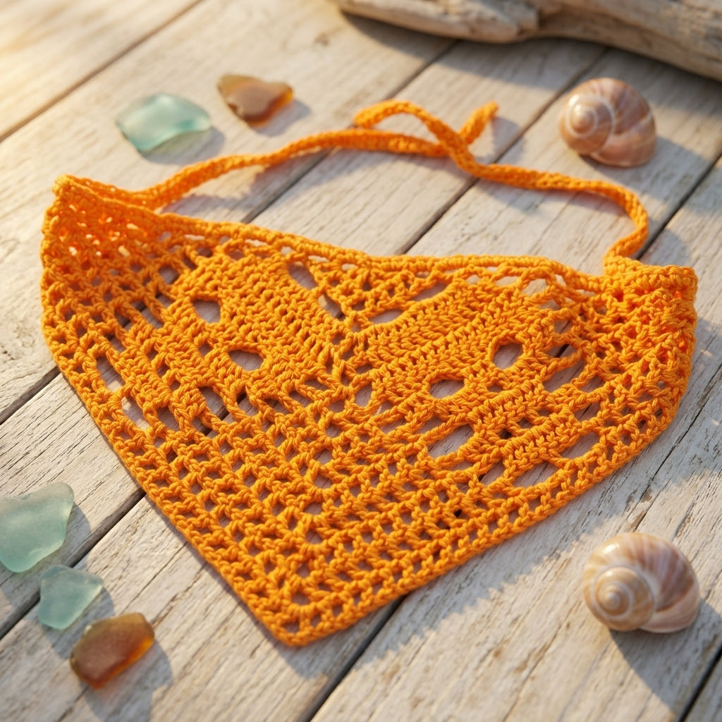Gothic Skull Crochet Bandana | Crochet Pattern PDF