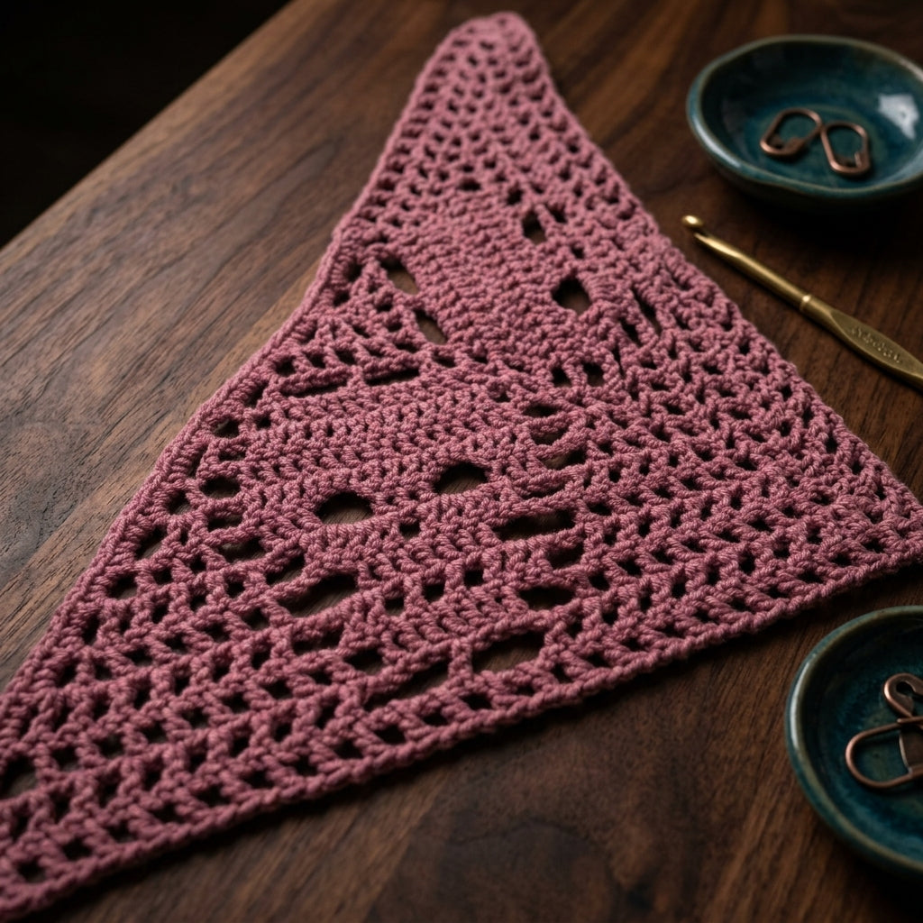 Gothic Skull Crochet Bandana | Crochet Pattern PDF