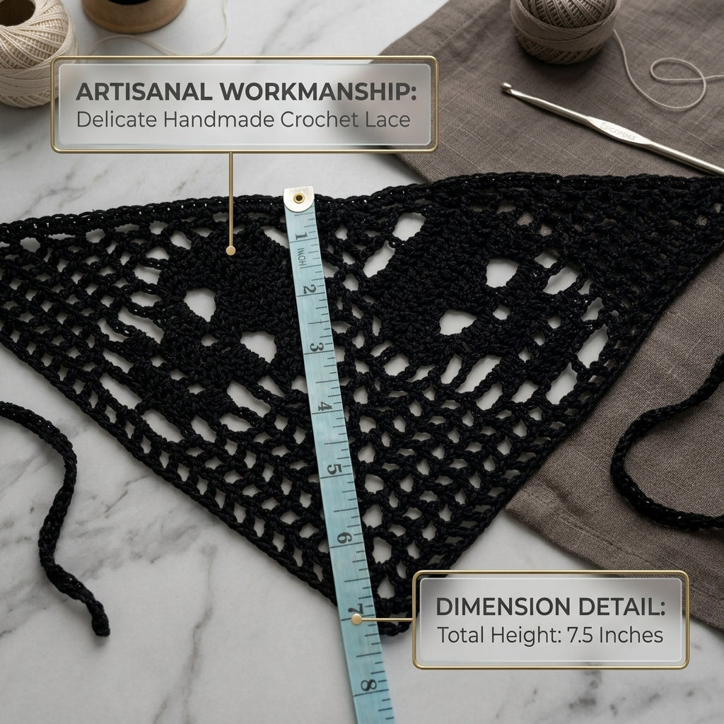 Gothic Skull Crochet Bandana | Crochet Pattern PDF