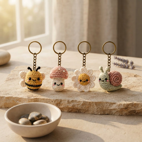 6+ Adorable Keychain Patterns | Crochet PDF Set — Design 2