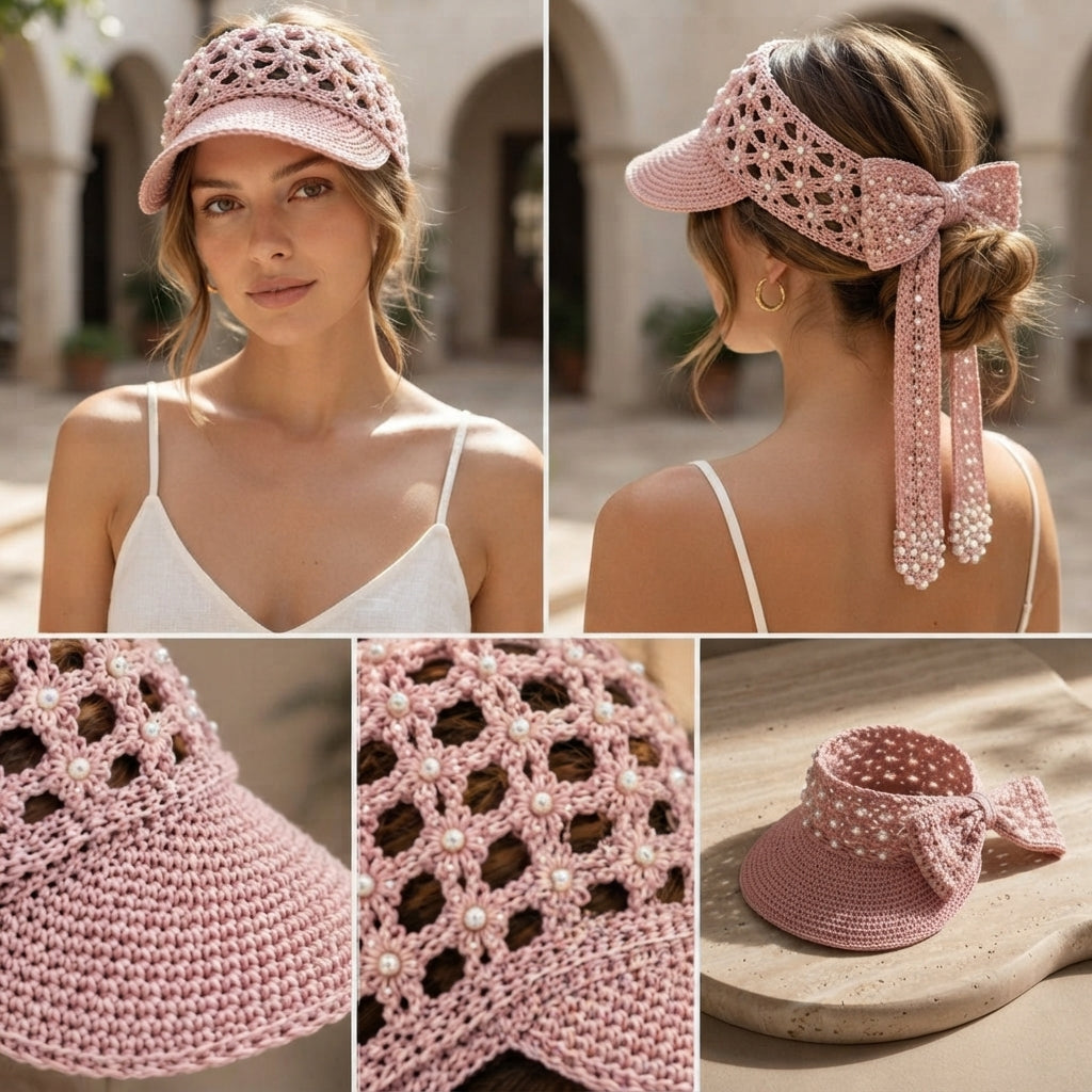 Beautiful Visor | Crochet Sun Hat Pattern — Design 2