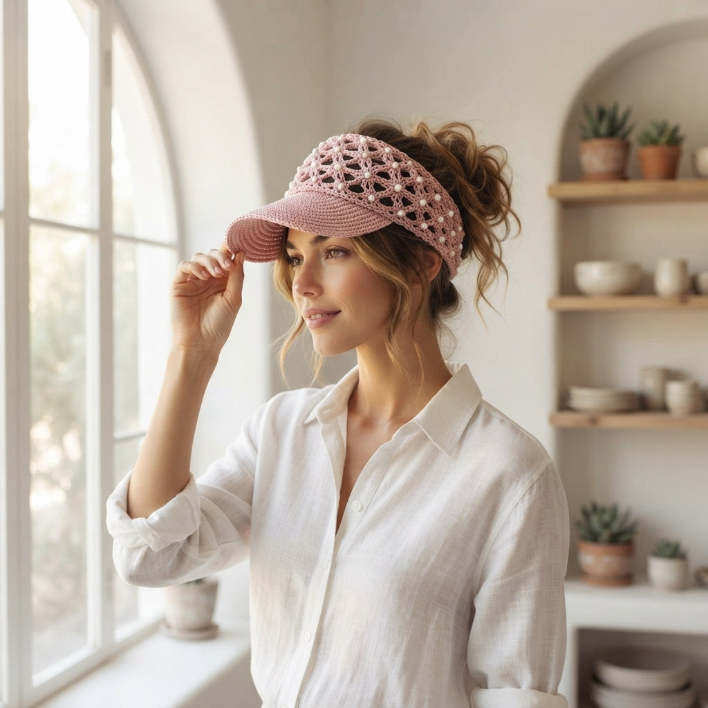 Beautiful Visor | Crochet Sun Hat Pattern — Design 2