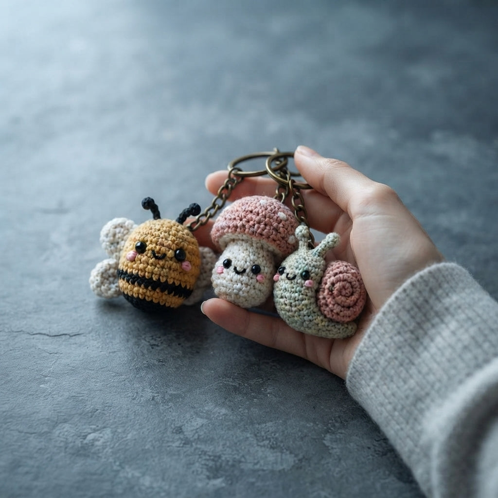 6+ Adorable Keychain Patterns | Crochet PDF Set — Design 2