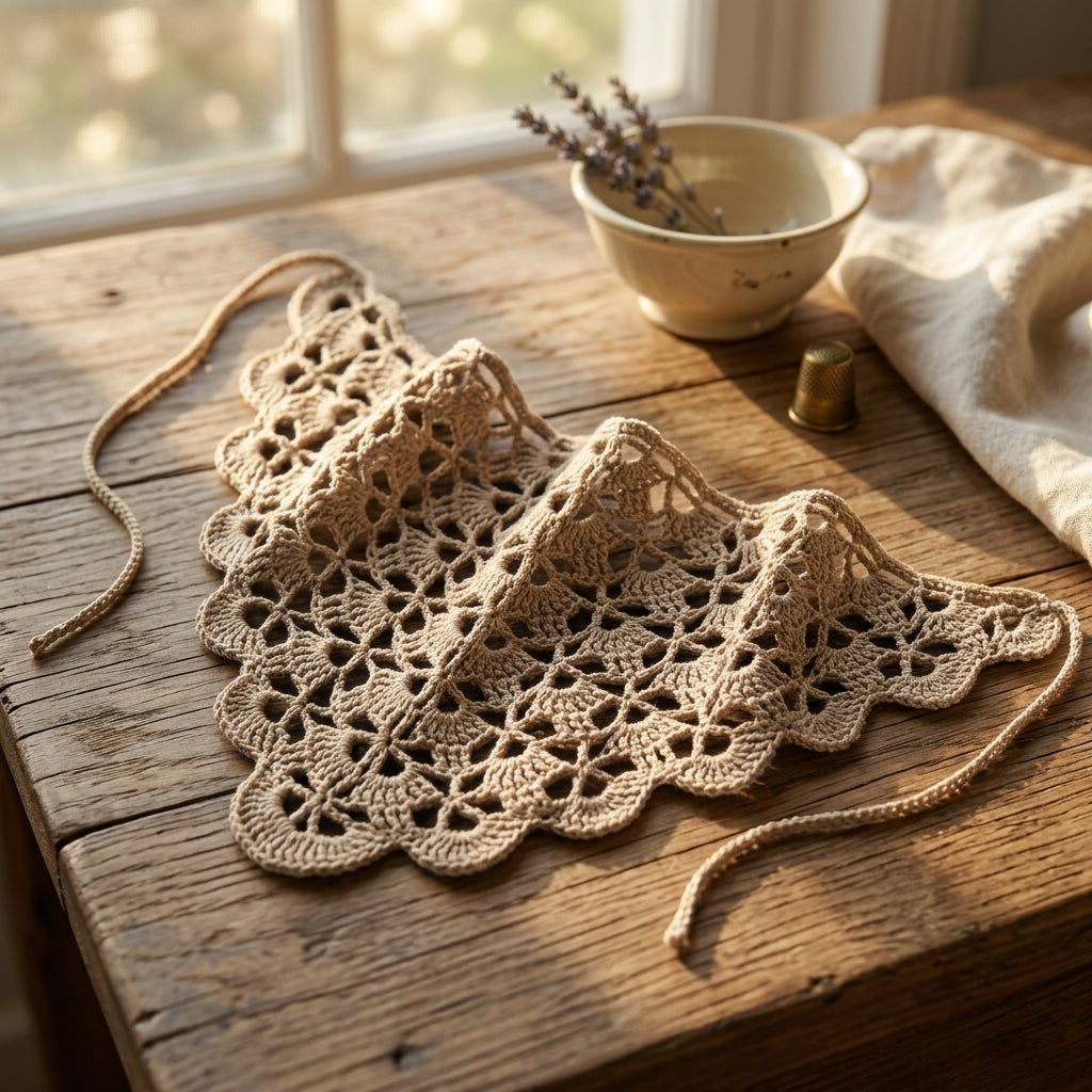 Summer Lace Hair Scarf | Crochet Pattern PDF