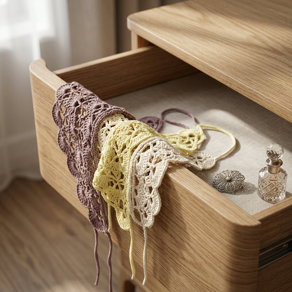 Summer Lace Hair Scarf | Crochet Pattern PDF