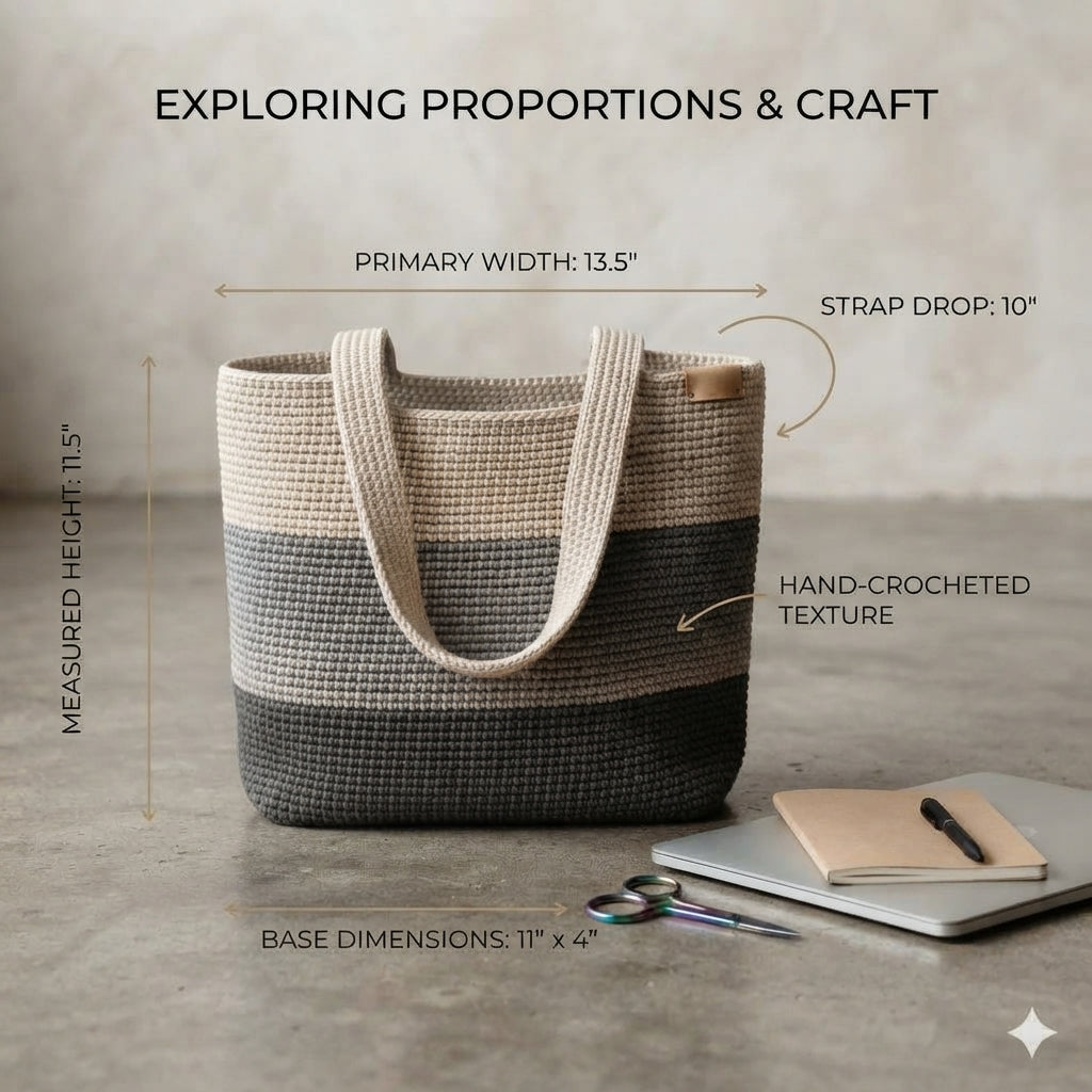 Shoulder Bag Market Bag Tote V3 | Crochet Pattern PDF