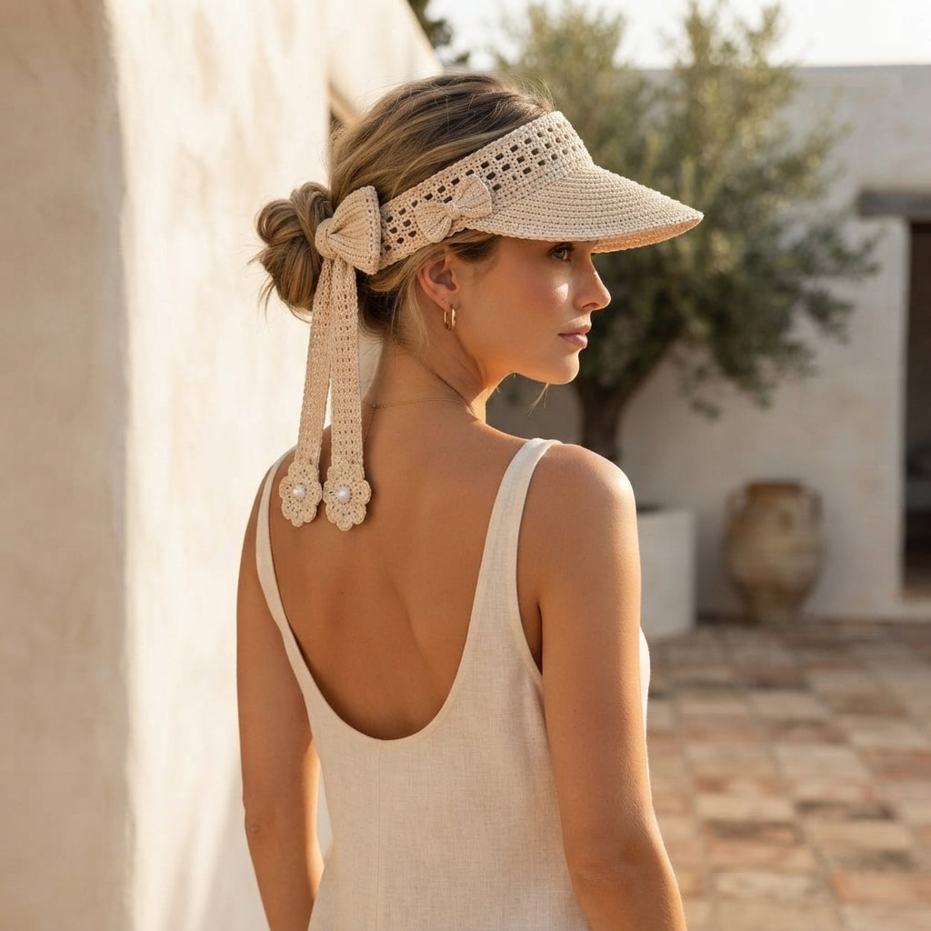Modern Sun Visor | Crochet Hat Pattern PDF