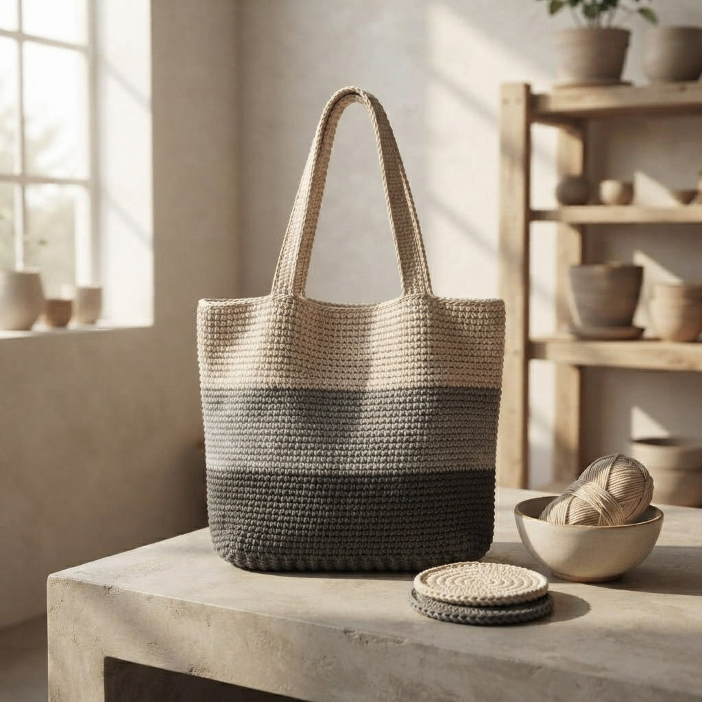 Shoulder Bag Market Bag Tote V3 | Crochet Pattern PDF