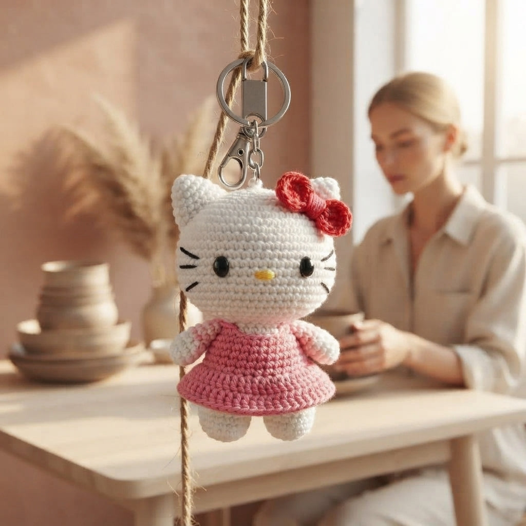 Enchanting Bag Charm Keyring | Amigurumi Guide PDF — Design 4