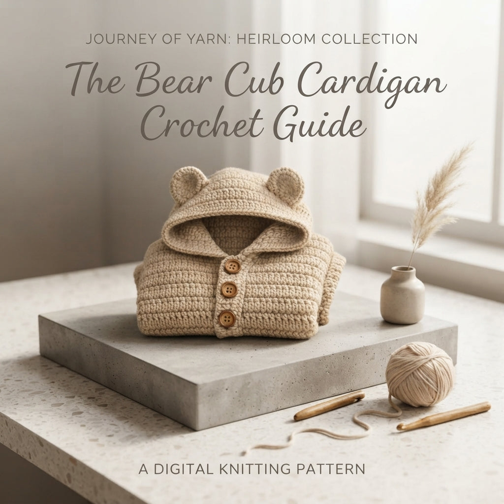 Waffle Stitch Baby Hoodie | Crochet Pattern PDF