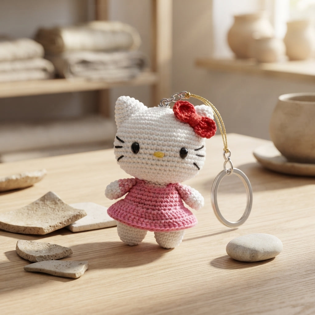Enchanting Bag Charm Keyring | Amigurumi Guide PDF — Design 4