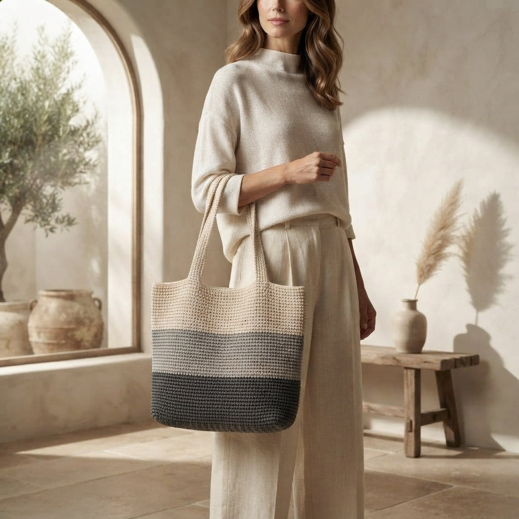 Shoulder Bag Market Bag Tote V3 | Crochet Pattern PDF