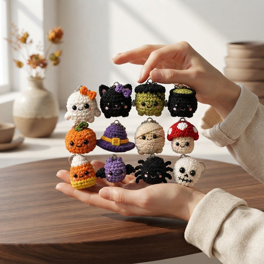 Mega 20 Crochet Keychain Patterns | PDF Bundle