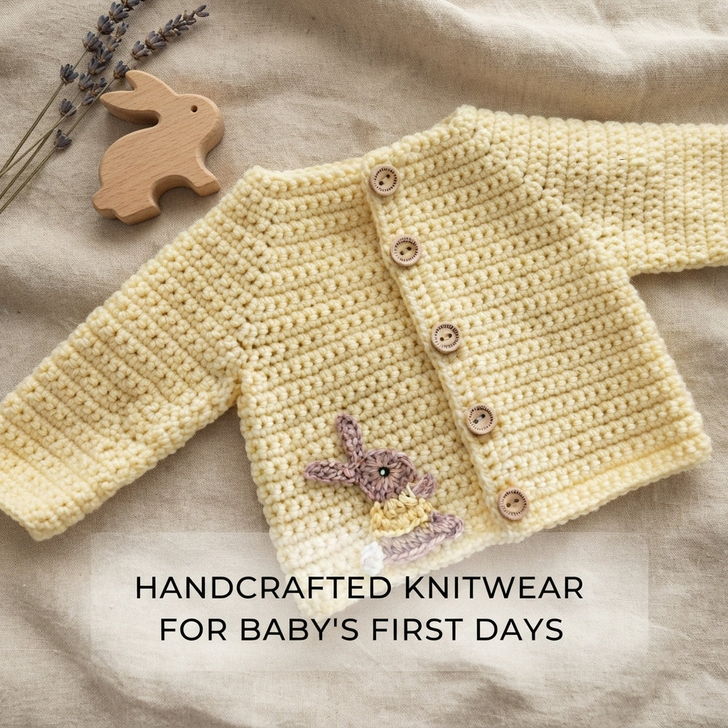 Simple Cardigan Bunny Baby Cardigan | Crochet Pattern PDF
