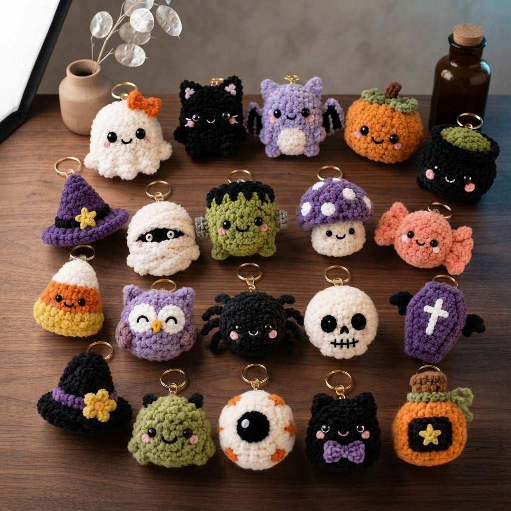 Mega 20 Crochet Keychain Patterns | PDF Bundle