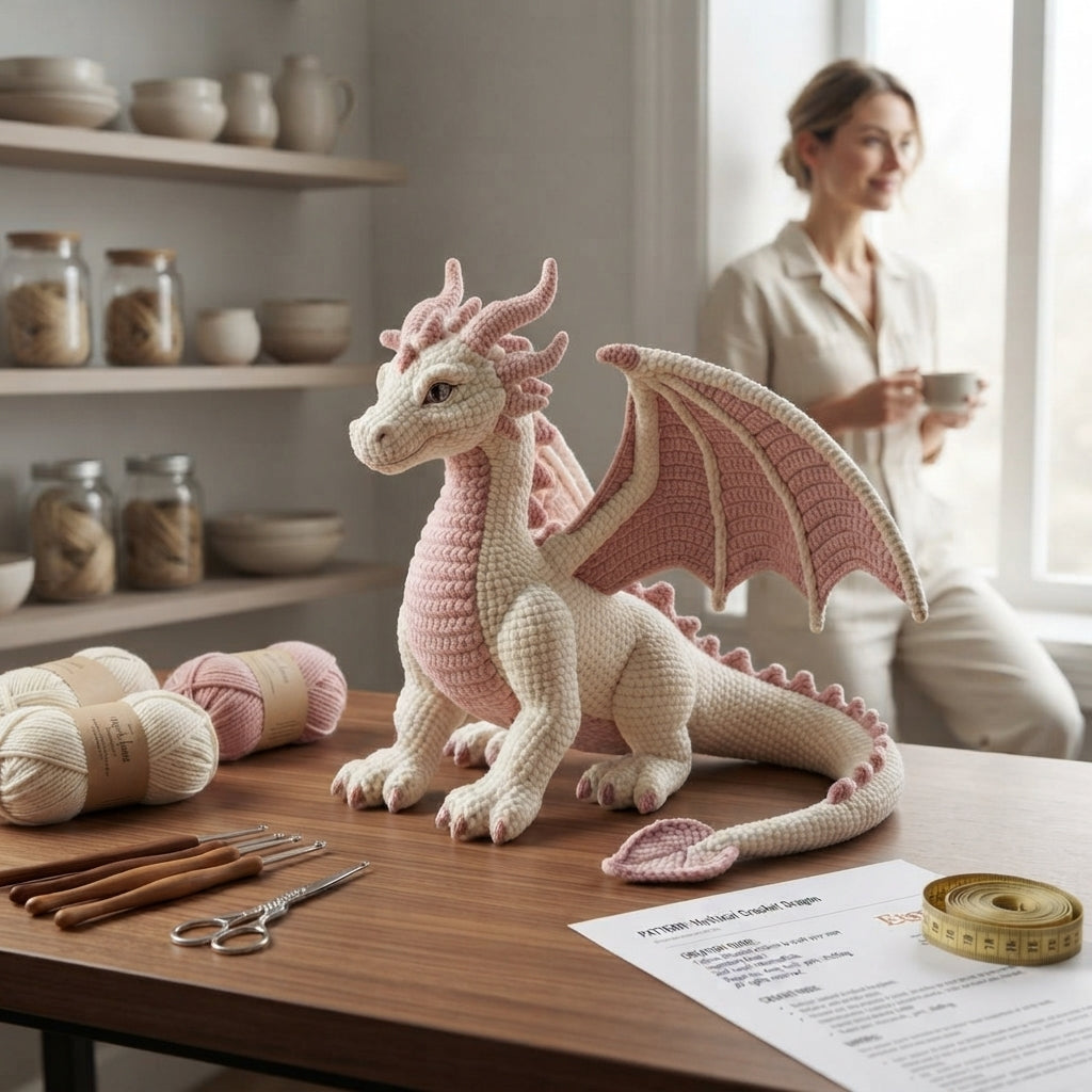 Sweet Amigurumi Dragon | Crochet PDF Pattern