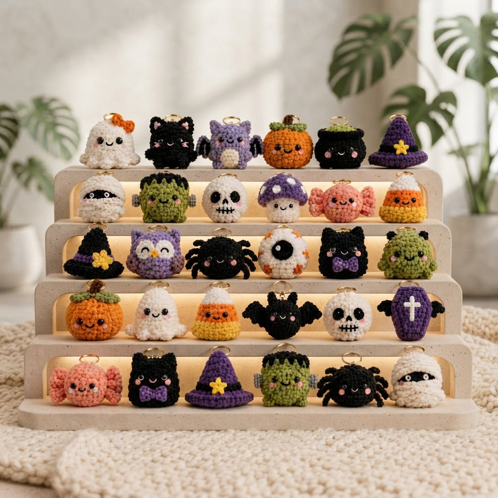 Mega 20 Crochet Keychain Patterns | PDF Bundle
