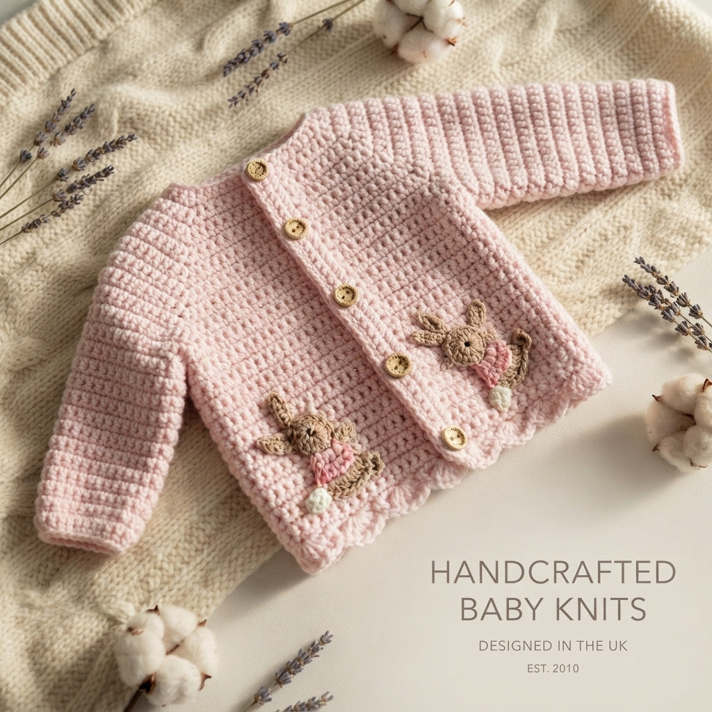 Simple Cardigan Bunny Baby Cardigan | Crochet Pattern PDF