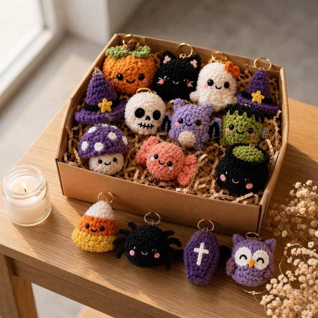 Mega 20 Crochet Keychain Patterns | PDF Bundle