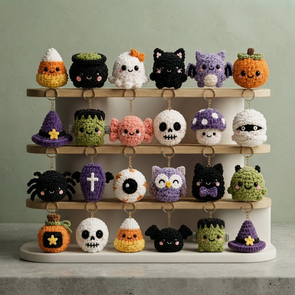Mega 20 Crochet Keychain Patterns | PDF Bundle