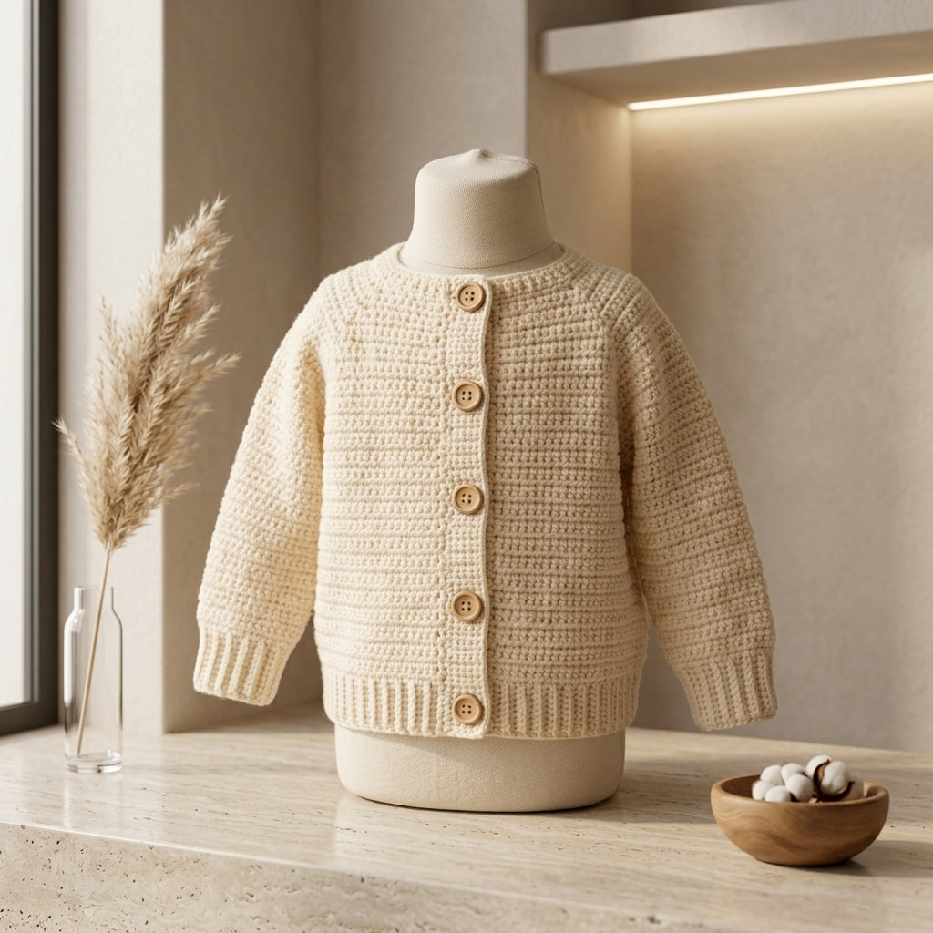 Seamless Baby Cardigan Seamless v2 | Crochet Pattern PDF
