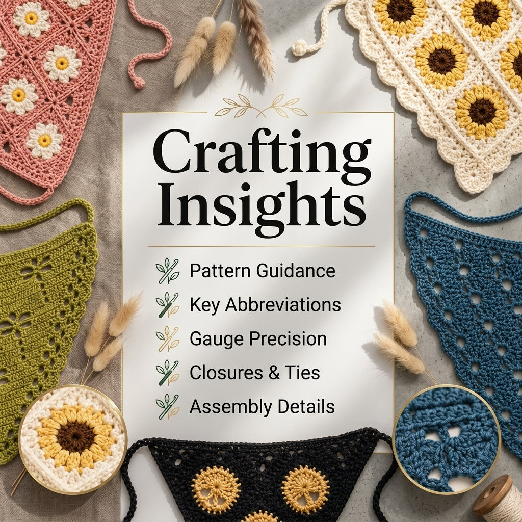 13-in-1 Hair Kerchief Collection | Crochet Pattern PDF
