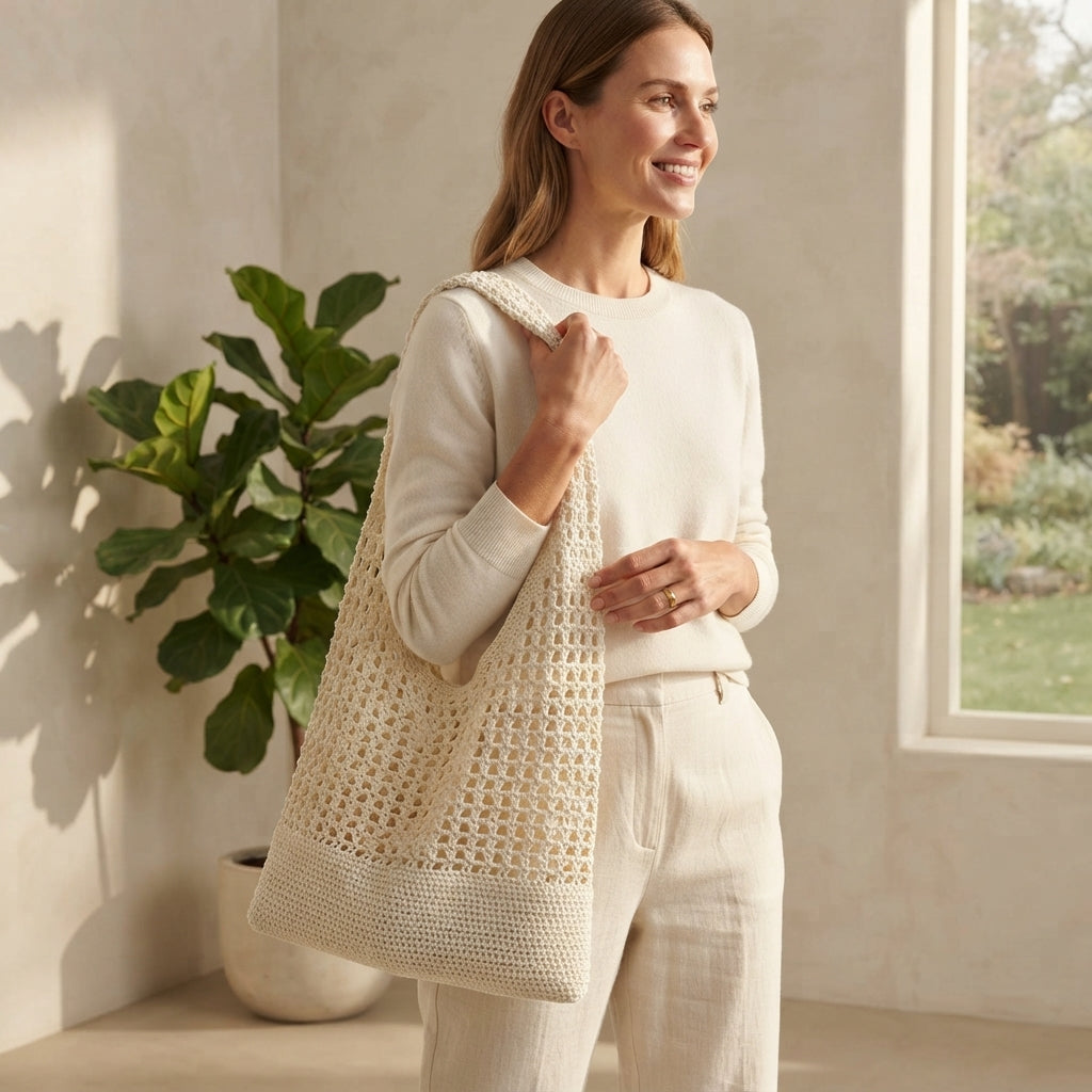 Beach Bag Purse Tote | Crochet Pattern PDF