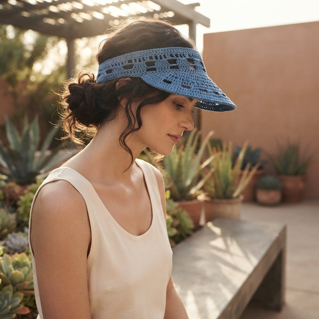 Gorgeous Sun Visor | Summer PDF Pattern — Design 4