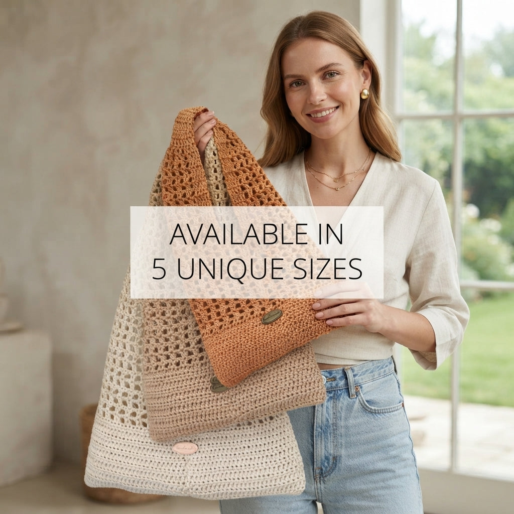 Beach Bag Purse Tote | Crochet Pattern PDF