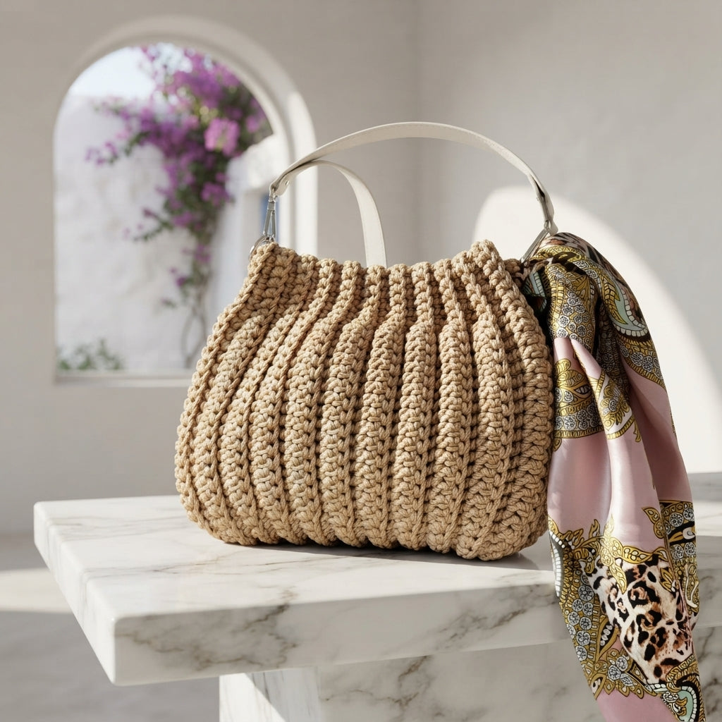 Handbag Shell Stitch Purse | Crochet Pattern PDF