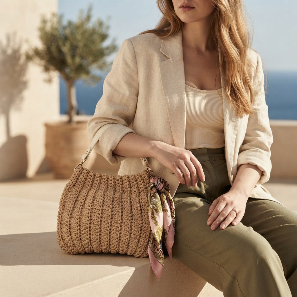 Handbag Shell Stitch Purse | Crochet Pattern PDF
