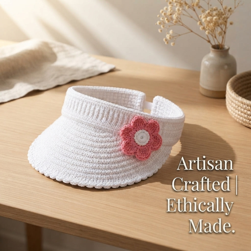 Modern Sun Visor | Crochet Hat Pattern PDF — Design 4