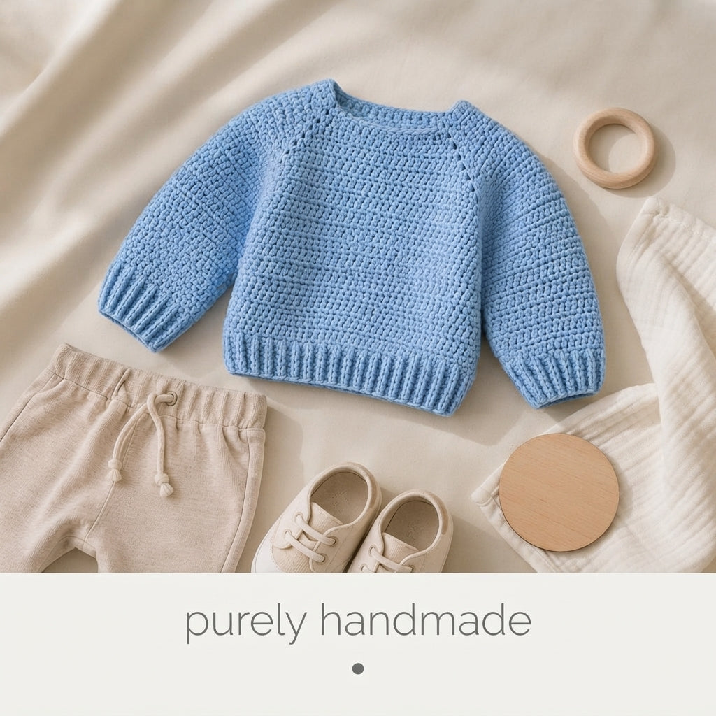 Sweater Pullover Infant Baby Pullover | Crochet Pattern PDF
