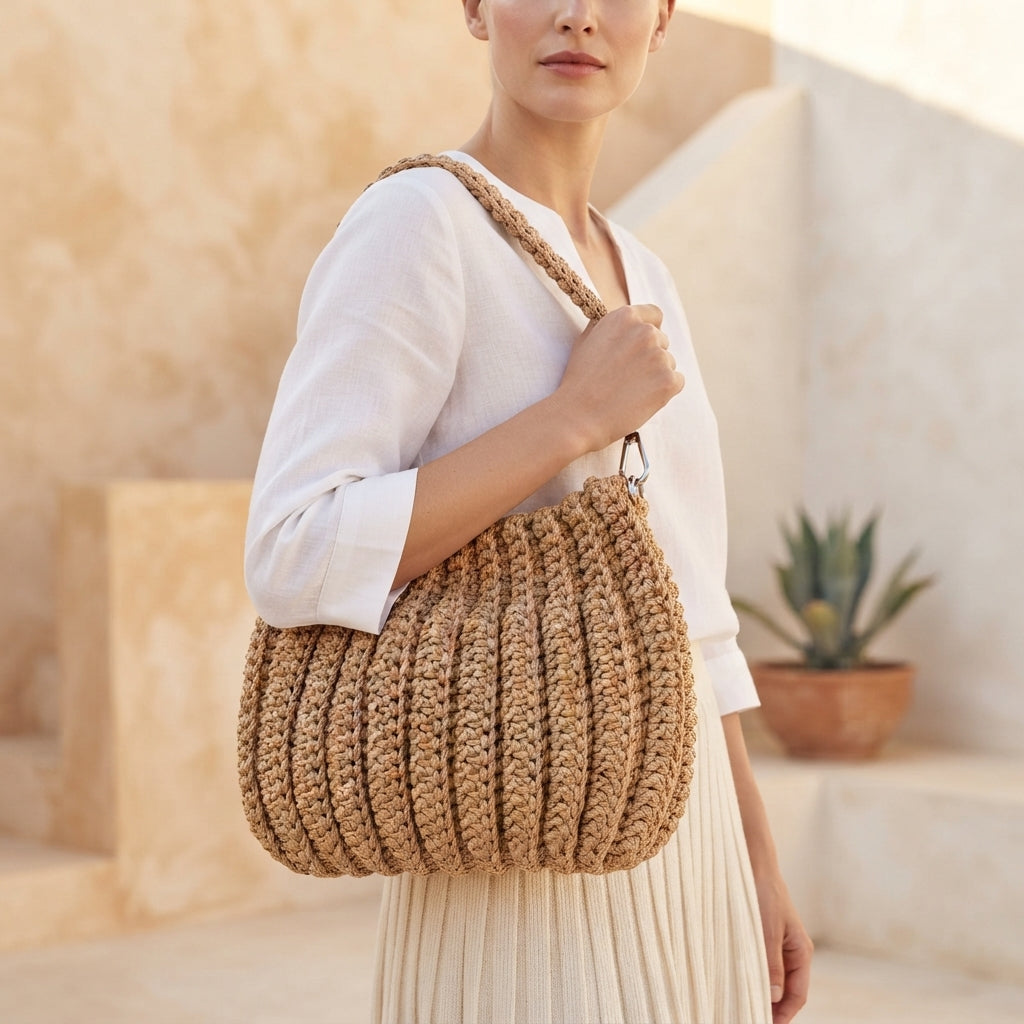 Handbag Shell Stitch Purse | Crochet Pattern PDF