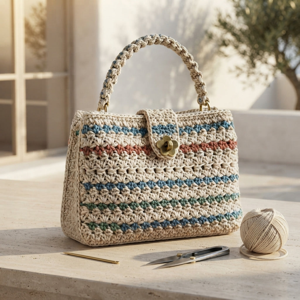 Handmade Colorful Bag | Crochet Pattern PDF