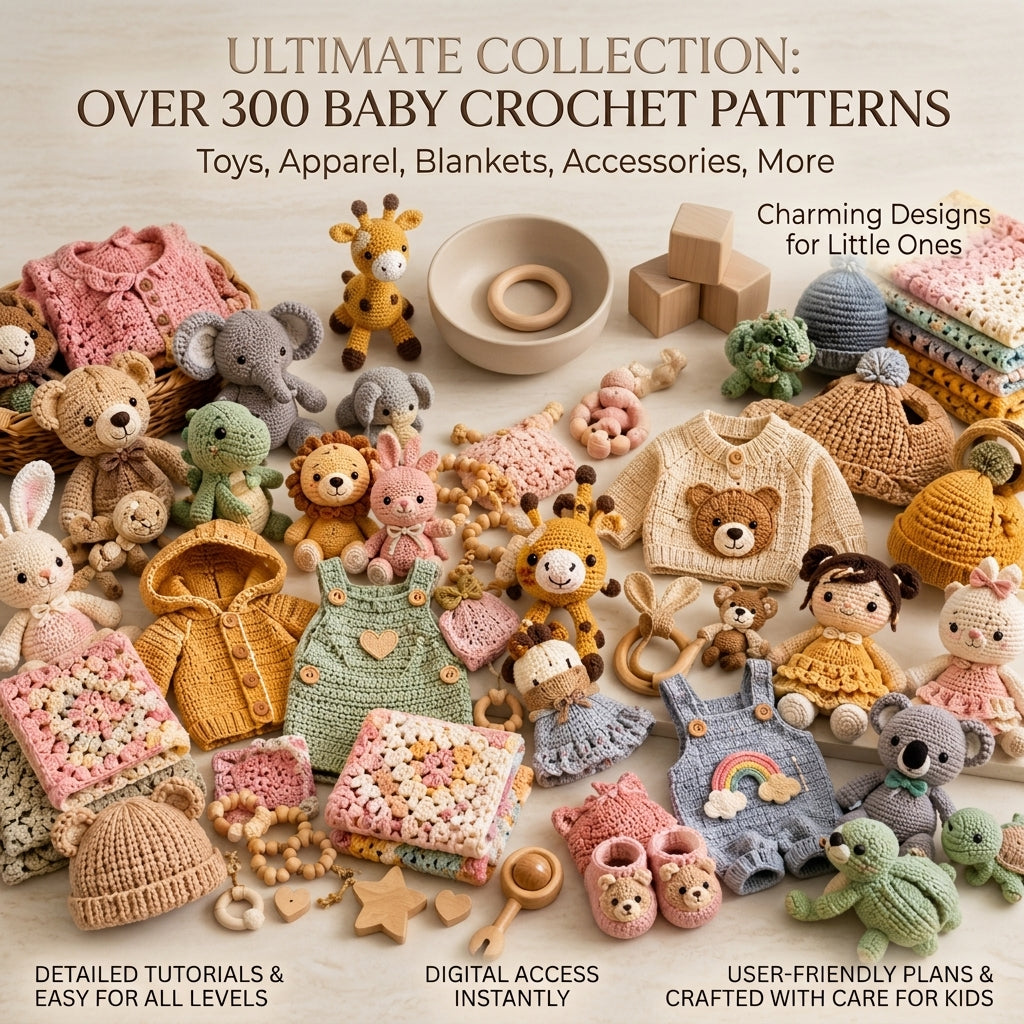 300+ Patterns Bundle Baby Blanket | Crochet Pattern PDF