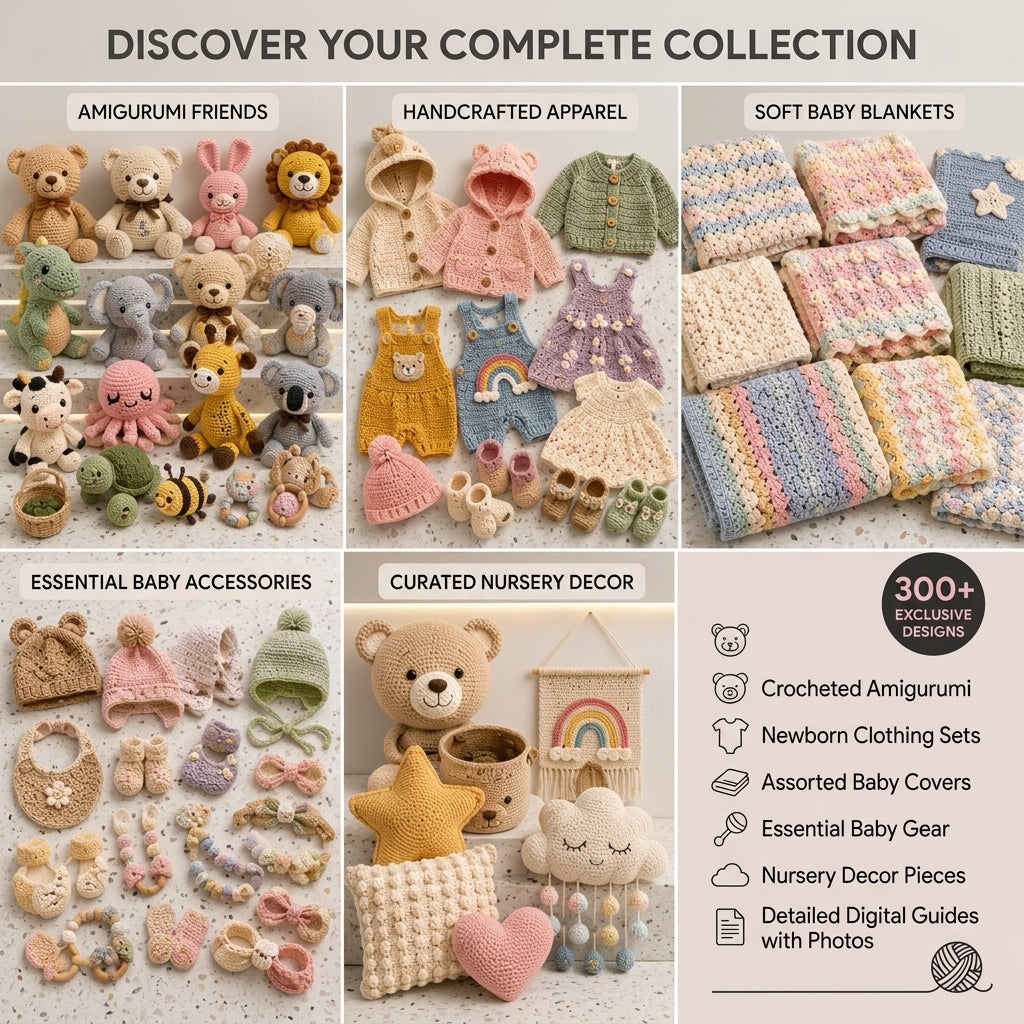 300+ Patterns Bundle Baby Blanket | Crochet Pattern PDF