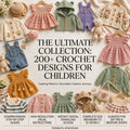 200+ Child Patterns Baby Sweater | Crochet Pattern PDF