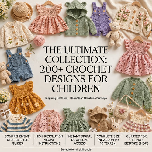 200+ Child Patterns Baby Sweater | Crochet Pattern PDF