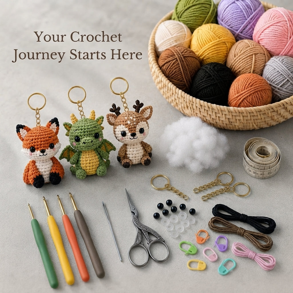 12+ Adorable Keychain Patterns | Crochet PDF Set