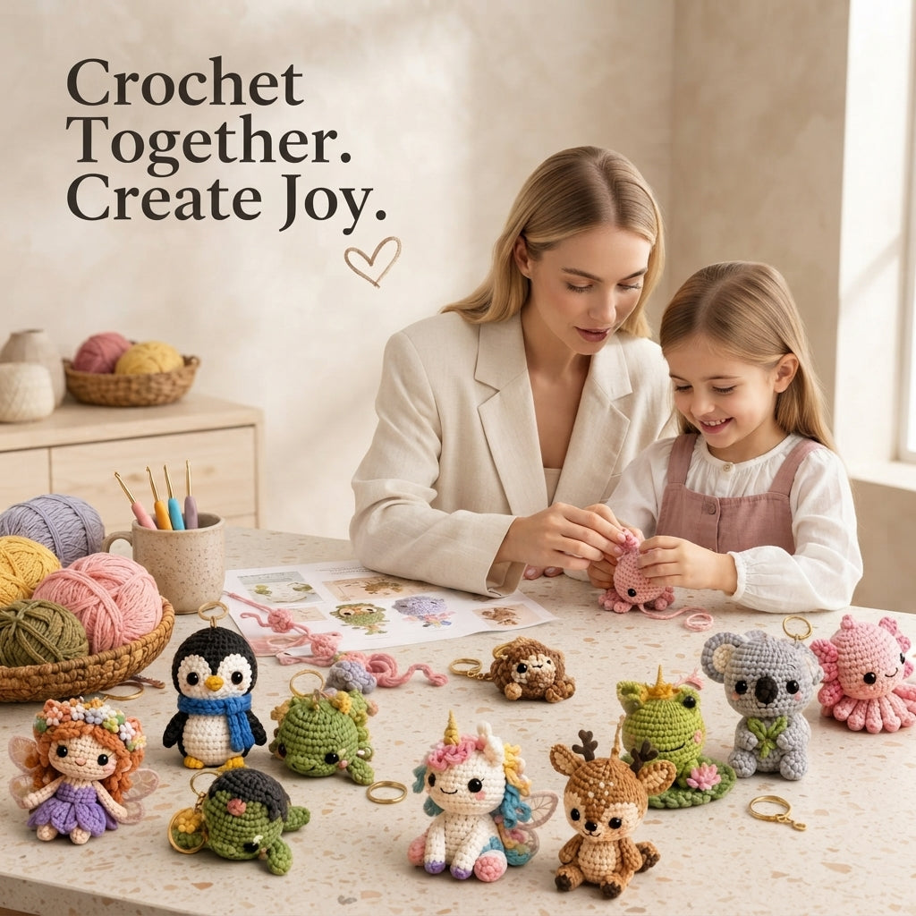 12+ Adorable Keychain Patterns | Crochet PDF Set