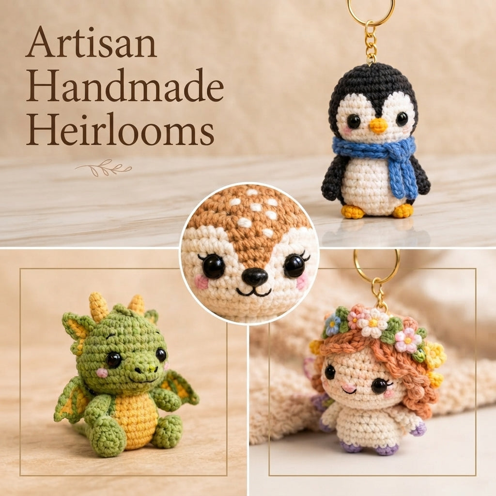 12+ Adorable Keychain Patterns | Crochet PDF Set