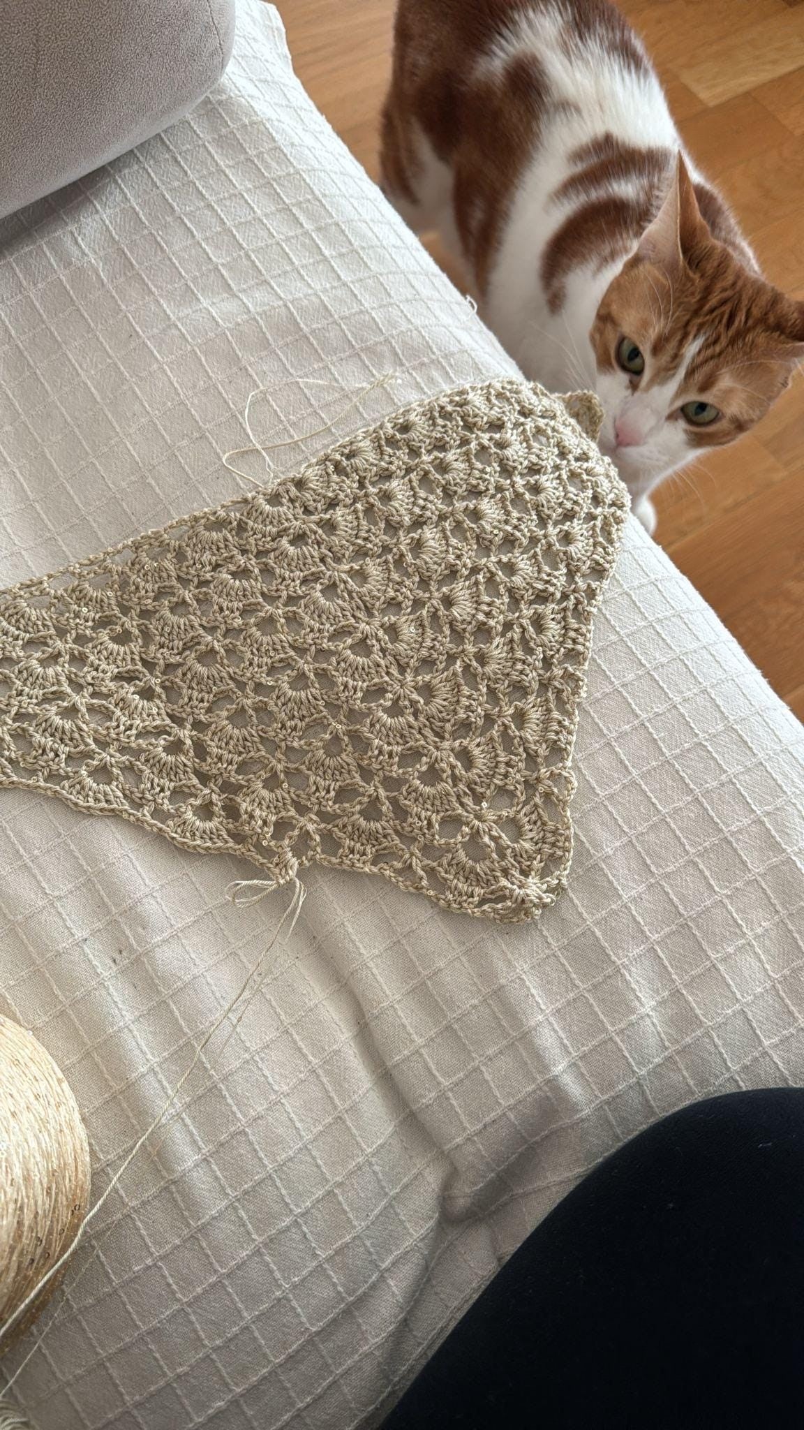 Summer Lace Head Scarf | Crochet Pattern PDF