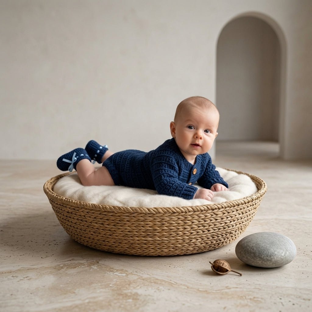 Ribbed Baby Cardigan | Crochet Pattern PDF