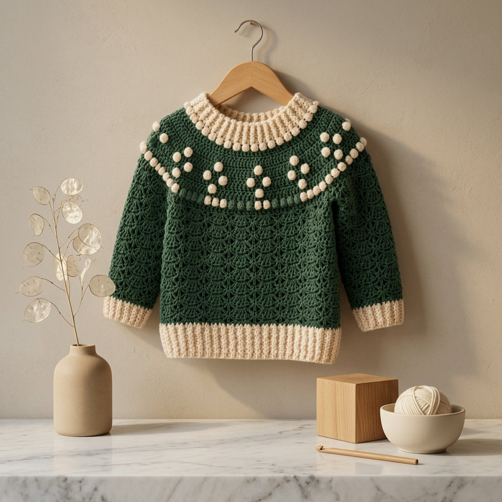 Bobble Baby Pullover | Crochet Pattern PDF