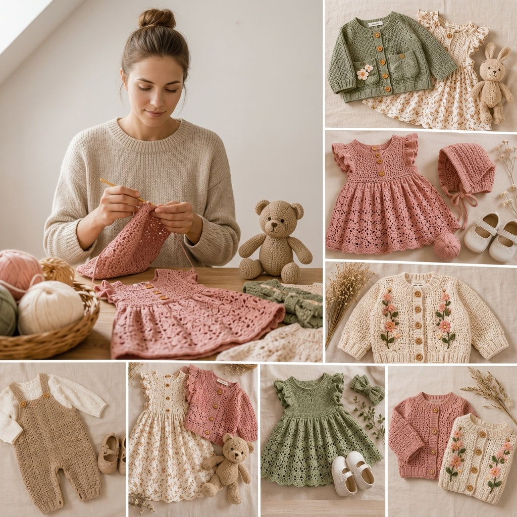 200+ Child Patterns Baby Sweater | Crochet Pattern PDF