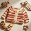Striped Baby Cardigan | Crochet Pattern PDF