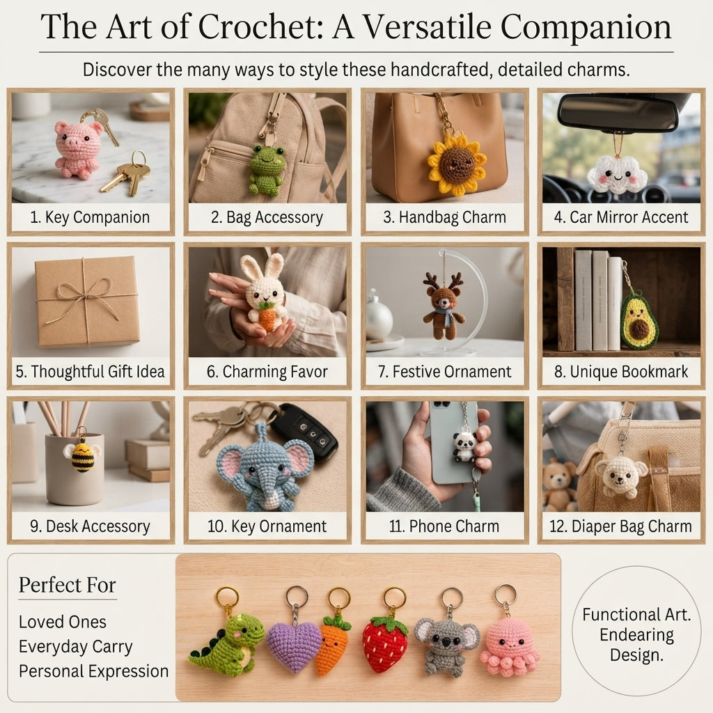Mega 130 Crochet Keychain Patterns | PDF Bundle