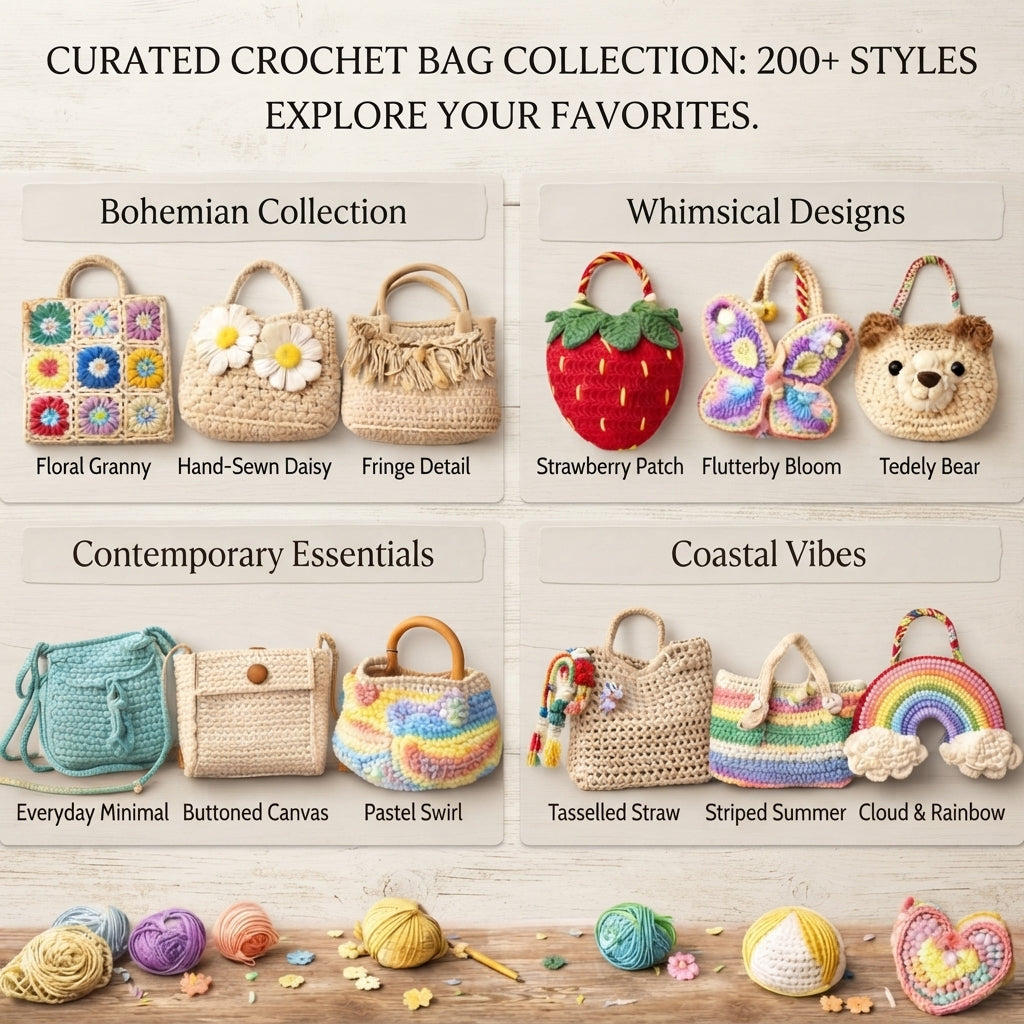 Market Bag Boho Tote | Crochet Pattern PDF