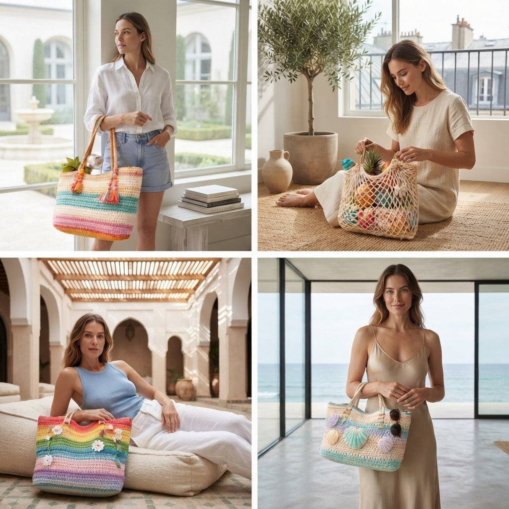 Market Bag Boho Tote | Crochet Pattern PDF
